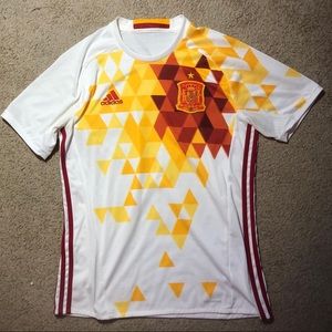 Spain Men’s 2016 Away Soccer Jersey- Adidas